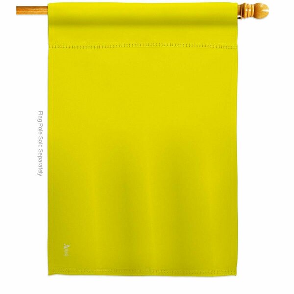 Guarderia Yellow Novelty Merchant 28 x 40 in. Double-Sided Horizontal House Flags for  Banner Garden GU3903896